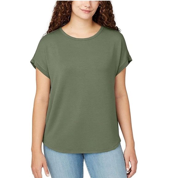 NWT Buffalo By David Bitton Women's Crew Neck T Shirt Size L $35 9B625 - Picture 1 of 4